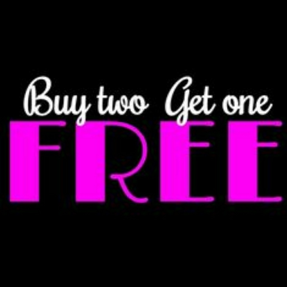 BUY 2 GET 1 FREE